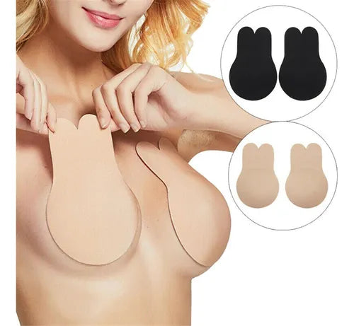Levanta Busto Rabbit Bra Siliconado Reutilizable Adhesivo Push Up